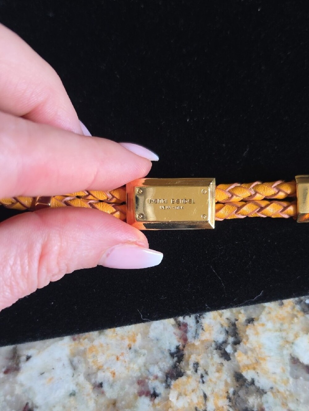 henri bendel Braided Leather Bracelet